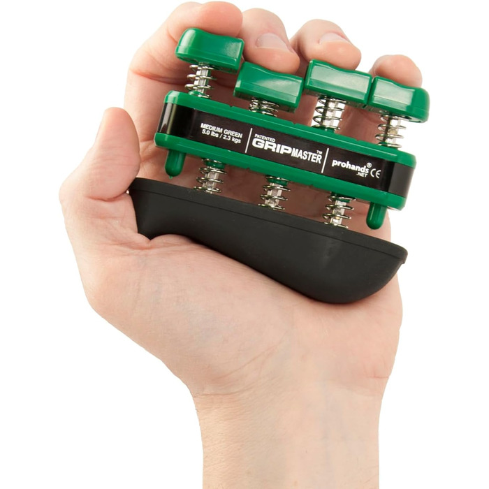 PROHANDS Gripmaster: тренажер для рук та пальців, 2.3 кг, зелений