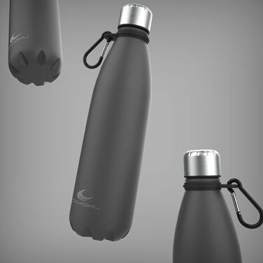 Термос Daikoku Edelstahl: 500 мл, нержавіюча сталь, 12 год гаряче, 24 год холодне, без BPA, сірий | Для спорту та відпочинку