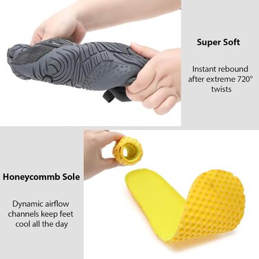 Чоловічі босі кросівки з широкою передньою частиною, Zero Drop, мінімалістичне взуття для воркауту, крос-тренувань, ходьби, хайкінгу, води, важкої атлетики, 43 EU, сірий, темно-сірий