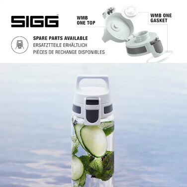 SIGG пляшка для води Tritan ONE, прозора, 0,6 л, для газованих напоїв, без BPA, легка, герметична, придатна для миття в посудомийці