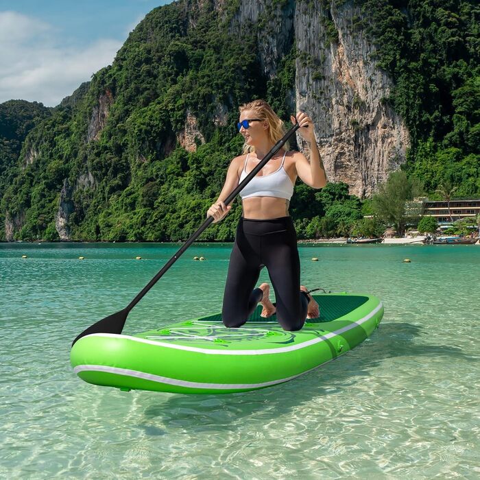 Надувна SUP-дошка FEATH-R-LITE для дорослих, зелена, комплект аксесуарів
