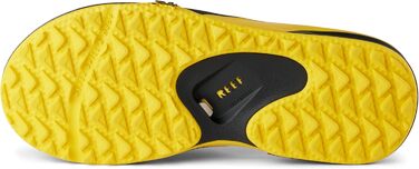 Шльпанці Reef Fanning Pregame для чоловіків (43 EU, чорний та жовтий)