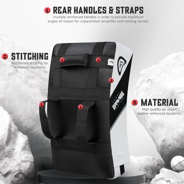 Накидка для ударів Farabi Sports MMA, Муай Тай, Кембо, Кікбоксинг. Чорно-біла ціль для тренувань. 1 шт.