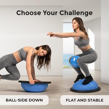Балансувальний тренажер Horizon Balance Ball синій для фітнесу