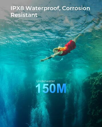 APLOS AP30 водонепроникний ліхтар для дайвінгу 3000 люменів з індикатором заряду, IPX8, перезаряджається, професійний