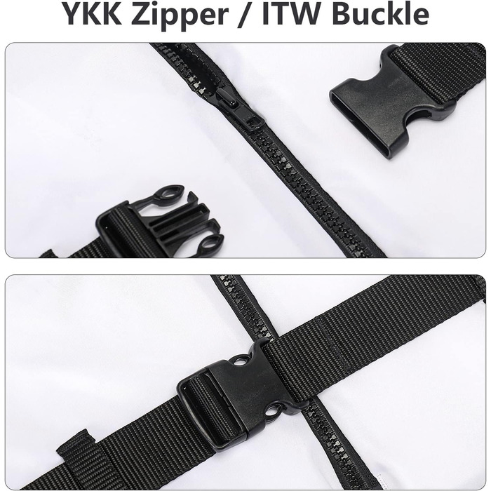 Спасальний жилет Leader International для дорослих, плавальна жилетка з піни, білий, XL (90кг+)