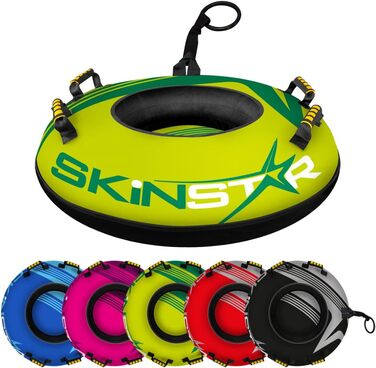 Надувні сани-коло SkinStar Snow Tube 100 см із ручками, зелений