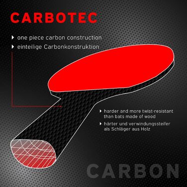 Настільний тенісний ракетка Schildkröt CarboTec 900, конкавна ручка
