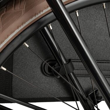 Велосипедна сумка FastRider Canvas 37, 65 л, подвійна, водовідштовхувальна, для багажника, з відбивачами, чорна