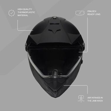 Мотошолом IMX RACING MXT-01 для бездоріжжя, 2 розміри оболонки, 3 розміри EPS, скло з UV-фільтром і сонцезахистом, знімна підкладка