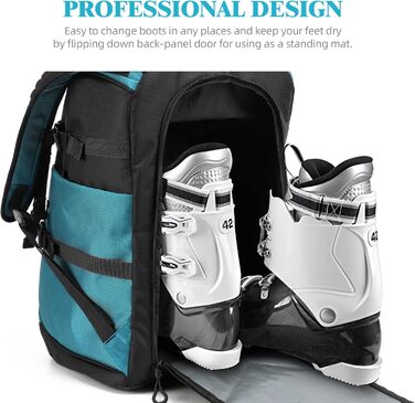 Чохол для лижних/сноубордистських черевиків TurnWay, Чохол для скейтбордингу (L, Синьо-чорний)