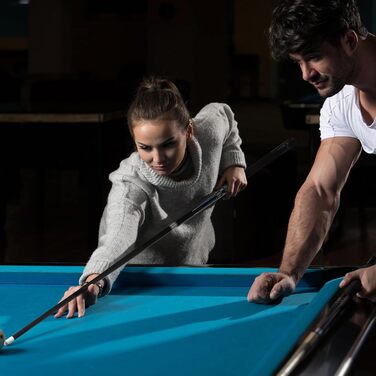 Професійний більярдний кий з чохлом, комбінований набір, 12.5 мм, для чоловіків та дорослих, чорний, 147.3 см