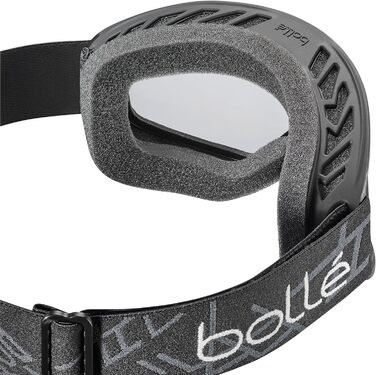 Окуляри для сноуборду та гірськолижного спорту Bollé FREEZE & PLUS чорні матові - захист від запотівання, подвійний екран, вентильований каркас Vermillon Kat 0 Vermillon Clear