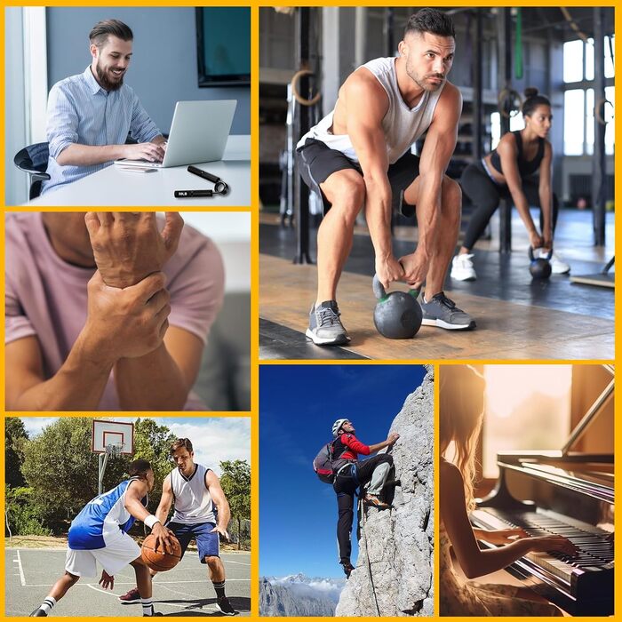 Набір з 4 еластичних тренажерів для рук та пальців, регулювання опору 22.5-90 кг, для спортсменів та відновлення, неслизьке покриття