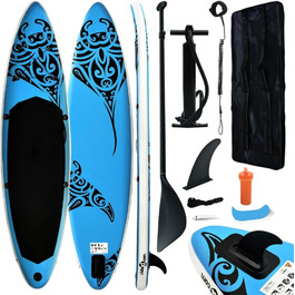 Надувна SUP-дошка vidaXL 305x76x15 см, комплект, синя