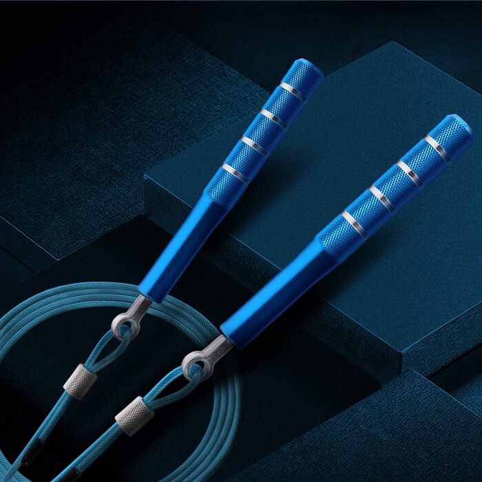 Стрибкове канат Wastou: регульований, для фітнесу, дорослих, чоловіків, жінок, дітей, дівчаток, блакитний