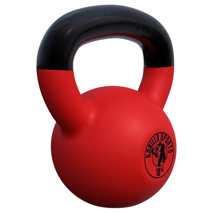 Гіря GORILLA SPORTS® 2-32 кг - Чавунна з неопреновим покриттям для фітнесу та силових тренувань