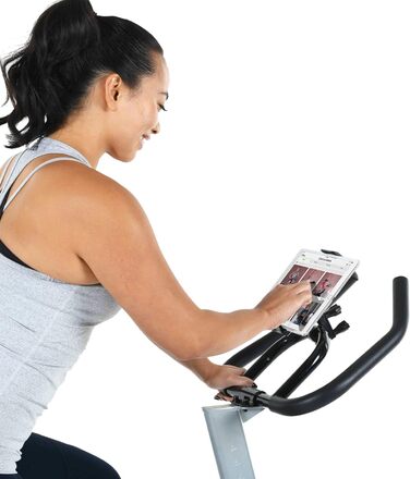Велотренажер Exerpeutic з Bluetooth, сумісний з додатком MyCloudFitness, для домашніх тренувань