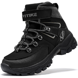 Зимові черевики для хлопчиків ASHION, 39 EU, чорні: утеплені, для трекінгу та ходьби