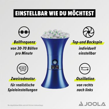 Робот для пінг-понгу JOOLA iPong V300 | Машина для м'ячів для настільного тенісу - тренажер для м'ячів 40+ мм, Single iPong V300