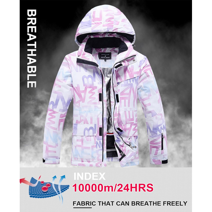 Жіночий гірськолижний костюм HOTIAN 2 частини: куртка та штани. Теплий водонепроникний гірськолижний комплект для сноубордингу та катання на лижах. Розмір XL. Модель 304+BK