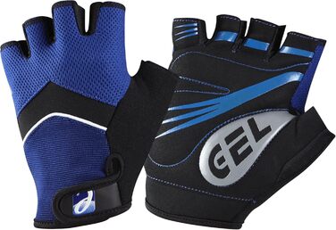 Чоловічі велоперчатки Road Racer з безпальцевим кроєм, блакитні (S)