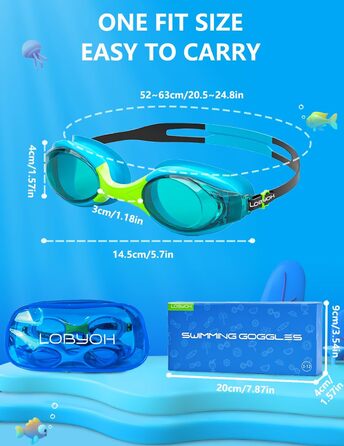 Дитячі окуляри для плавання, 2 шт. Окуляри для плавання для малюків, дітей та підлітків. Не запотівають, не пропускають воду, чіткий огляд. Дитячі окуляри для плавання від 3 до 12 років