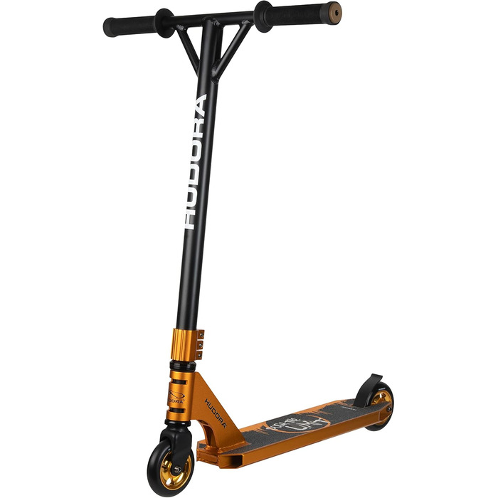 Трюковий самокат HUDORA XR-25.1 з 360° кермом, ABEC 9, золотий, міський та фристайл самокат