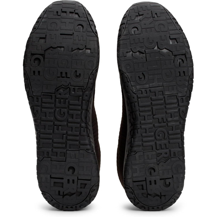 Кросівки Tommy Hilfiger Runner Corporate Knit Rib чорного кольору, 42 EU