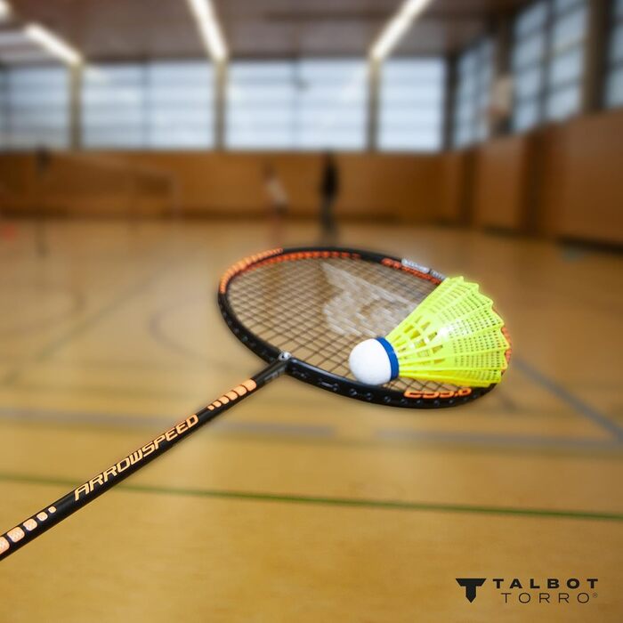 Badminton balls Talbot-Torro Tech 350 - 3 або 6 штук, різні кольори/швидкості, нейлонові, для гри в приміщенні та на вулиці.