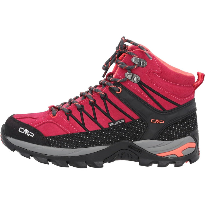 Жіночі трекінгові черевики CMP Rigel Mid Wmn Wp, Маджента/Антрацит, 39 EU