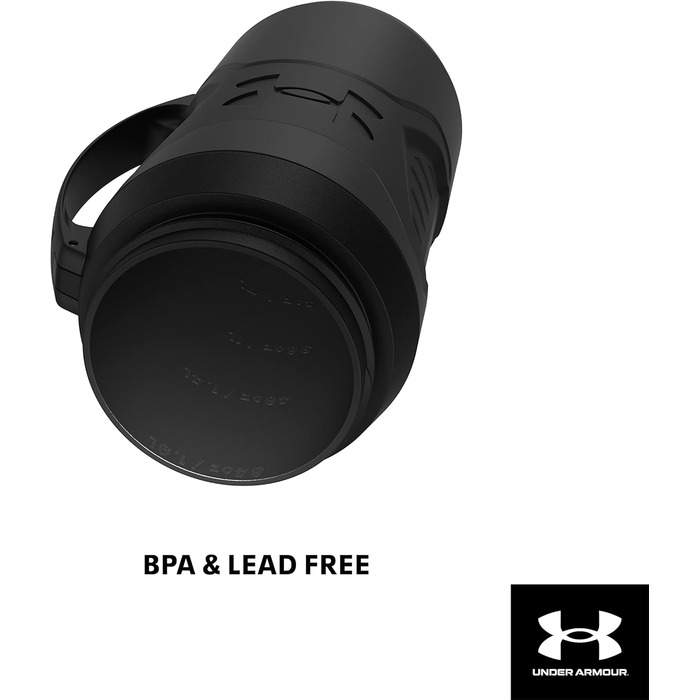Пляшка для води Under Armour Playmaker Sport, 1,8 л, чорна, термоізольована, із ручкою, не протікає