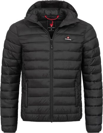 Чоловіча куртка Höhenhorn Balmhorn: перехідна, степкова з капюшоном, колір - Midnight Black, розмір XL