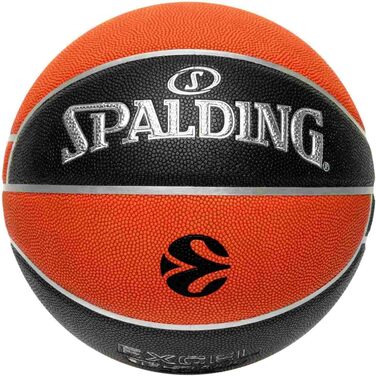 Баскетбольний м'яч Spalding 77101Z, розмір 7, чорний/помаранчевий