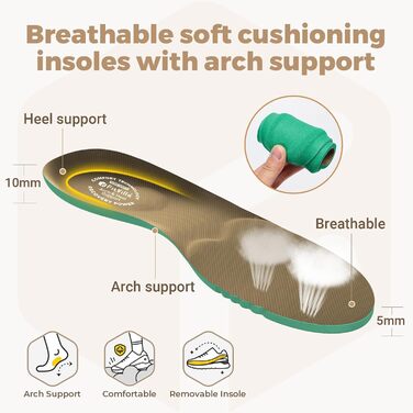 Жіночі кросівки для бігу FitVille з широкою стопою: дихаючі, легкі, зручні для ходьби (39 EU, кольору шампань)