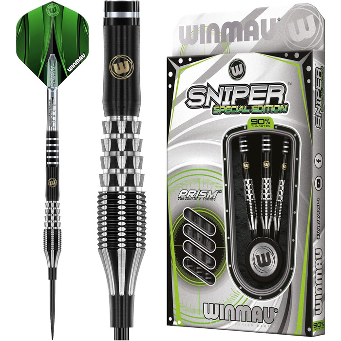 Дротики для дартсу WINMAU Sniper S.E. V1 90%, сталь, 24 г