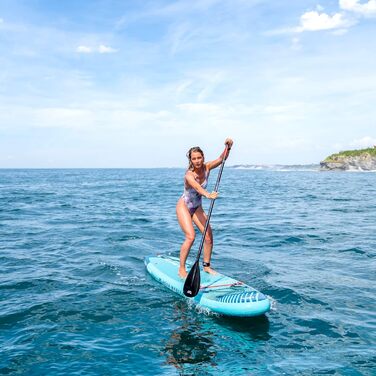 Надувна SUP-дошка Aqua Marina Vapor 315 см з веслом, лішем, рюкзаком і насосом, бірюзова для плавання та серфінгу