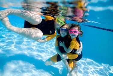 Дитяча плавальна маска Aqua Sphere Vista Jr, блакитна, універсальний розмір