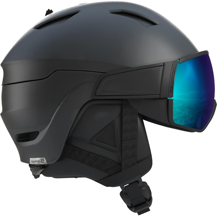 Шолом для лиж та сноуборду Salomon Driver S, чоловічий, максимальний комфорт та захист, чорний