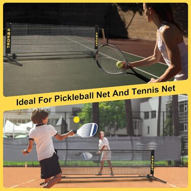 Мобільна міні-сітка для волейболу з комплектом: м'яч, насос, сумка. Регульована висота 1.5-7.9м для тенісу, бадмінтону, футболу, піклболу