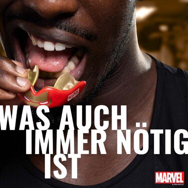 Захист зубів Marvel Iron Man для дорослих та дітей. Захисний капу для спорту (ругбі, MMA, бокс, джудо, хокей). Підходить для дітей до 11 років.