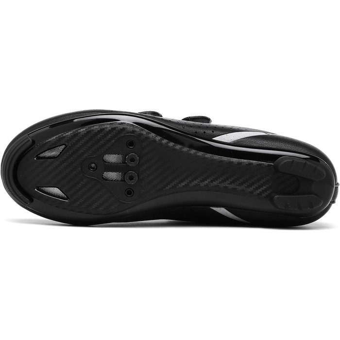 Велотуфлі для шосейного велосипеда для чоловіків, сумісні з педалями Look SPD SPD-SL Delta Lock, білі (41 EU, чорний)