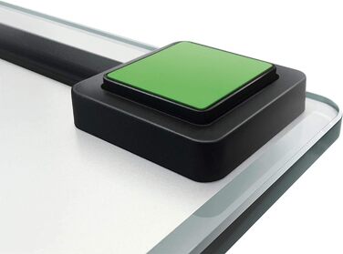 Електронна вага Soehnle Style Sense Compact 300 Slate, чорна, LCD-дисплей, плоский дизайн, велика платформа, максимальна вага 180 кг