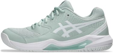 Жіночі тенісні кросівки ASICS Dedicate 8 Біло-срібні (37.5 EU, Lichen Rock White)