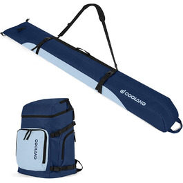 Чохол для лиж Odoland Skitasche Set: комплект для лиж та взуття, водонепроникний, до 200 см, для чоловіків та жінок