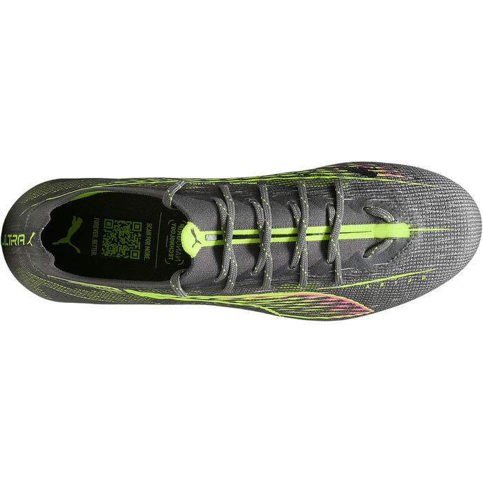 Футбольні бутси PUMA Ultra 5 Pro FG/AG (41 EU) - Матовий сріблястий, жовтий, червоний