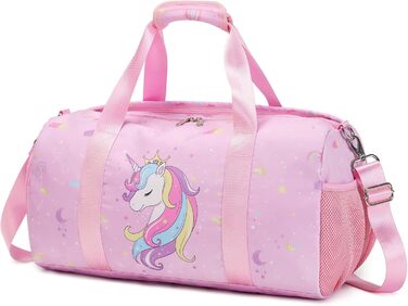 Дитяча спортивна сумка для дівчаток Einhorn з відділенням для взуття, рожева, з короною, для тренувань, басейну, подорожей, танців
