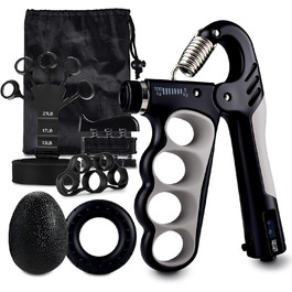 Набір для тренування рук MOORSTDEL: 6шт. Тренажери для пальців, кисті, силові вправи, реабілітація, ерготерапія