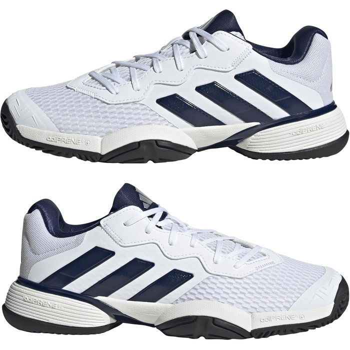 Дитячі тенісні кросівки adidas Barricade Kids 21 EU Cloud White/Dark Blue/Core Black