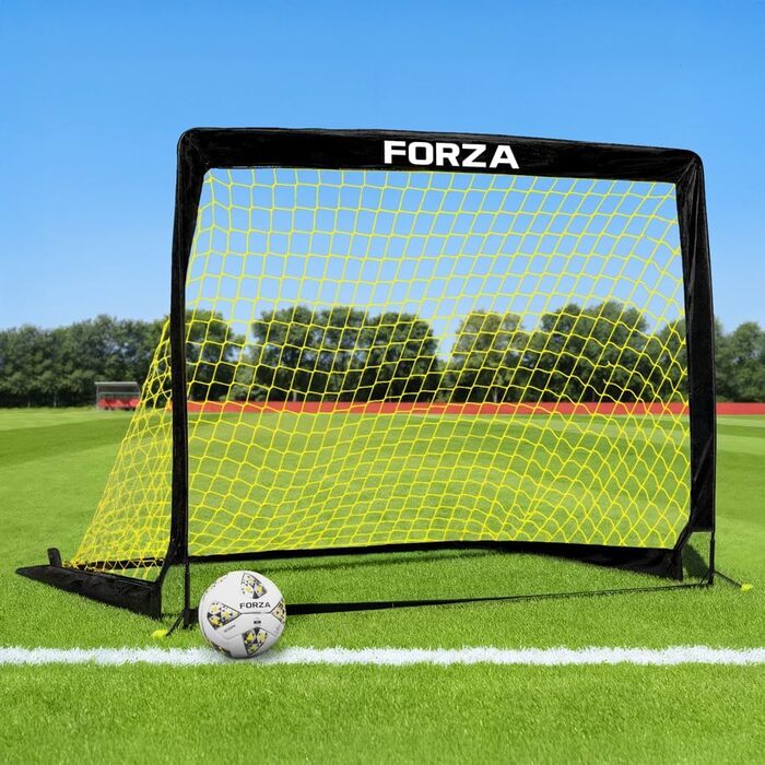 Ворота для футболу FORZA Pop-Up 2.1 x 1.5м (2 шт.) | Розкладні, портативні, для дітей та дорослих | Для саду та парку | Швидкий монтаж без інструментів